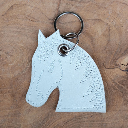 Porte Clefs en cuir personnalisé | TÊTE DE CHEVAL