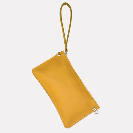 Pochette en cuir Femme | PRECIEUX CUIR JAUNE