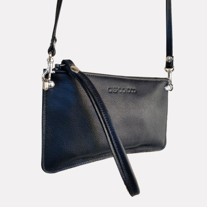 Pochette en cuir Femme | PRECIEUX CUIR NOIR