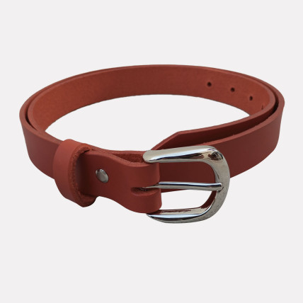 Ceinture femme| CEINTURE CUIR ROUGE 28 mm