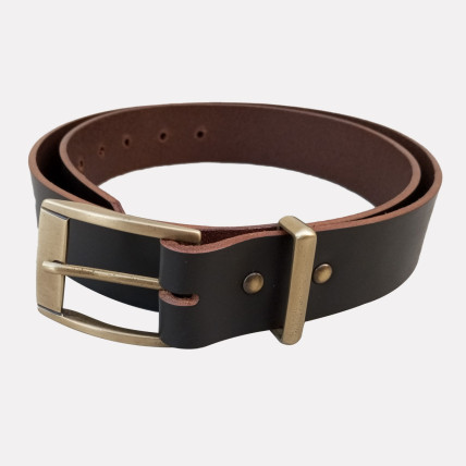 Ceinture homme| CEINTURE CUIR CHOCOLAT 38 mm