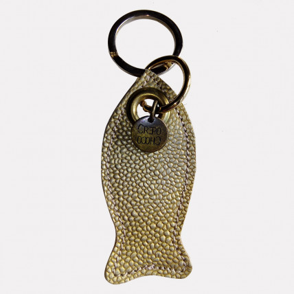 Porte Clefs en cuir | POISSON OR VIEILLI