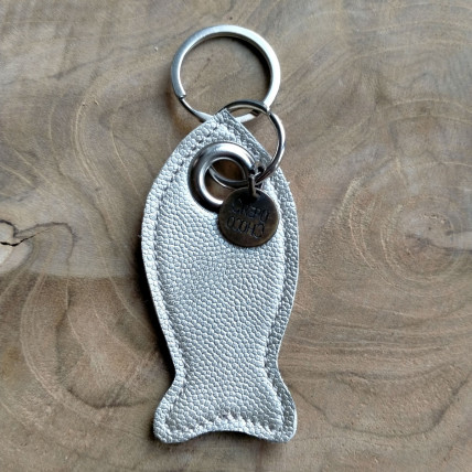 Porte Clefs en cuir | POISSON DORE