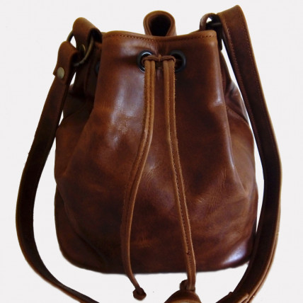 Sac en cuir Femme | SAVANT CUIR MARRON CIRÉ